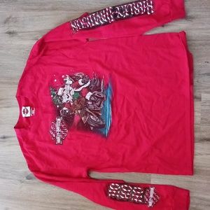 Harley Davidson Santa tee